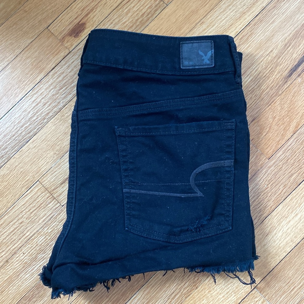 Black high waisted shorts